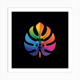 Rainbow Leaf 1 Art Print