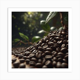 Coffee Beans 151 Art Print