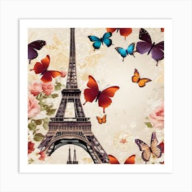 Paris Wallpaper Art Print