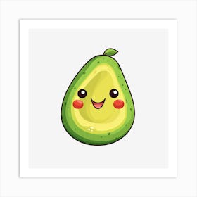 Avocado Kawaii Art Print