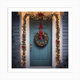 Christmas Door 119 Art Print