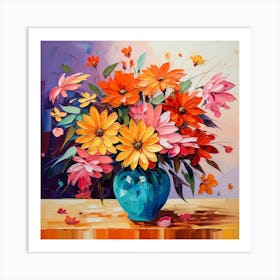 Flowers In A Vase 11 Art Print