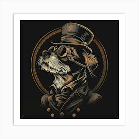 Steampunk Dog 26 Art Print