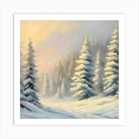 Snowy Forest 3 Art Print