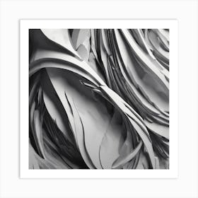 Abstract Paper Sculpture Art Print