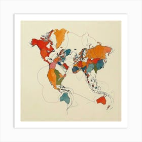 World Map Art Print