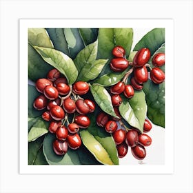 Red Berries Art Print