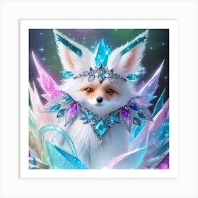 Crystal Fox Art Print