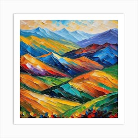 Abstract Landscape Painting 2 Art Print