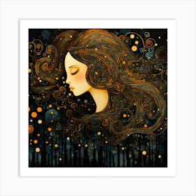 Night In The Forest 3 Art Print