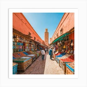 Market In Morocco Article est Art 2024 Art Print