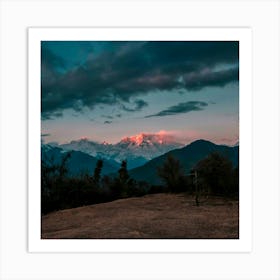 Sunrise Over The Mountains Art Print