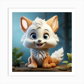 Cute Fox 87 Art Print