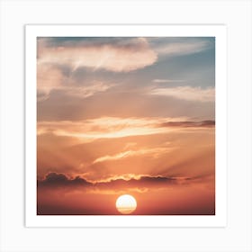 Sunset Stock Videos & Royalty-Free Footage Art Print