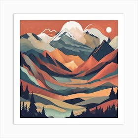 Mountain Landscape Art Print