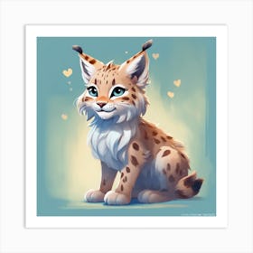 Lynx Kitten Art Print