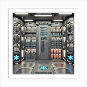 Mars Dominion Mobile Medical Unit Multi Compartment Medical Storage Art Print