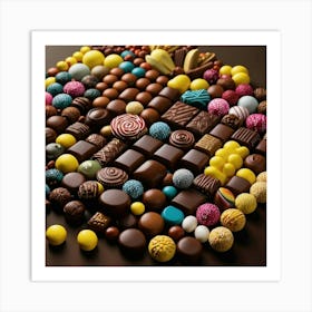 Chocolates Art Print