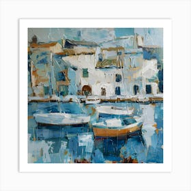 Boats In The Harbor 1 Art Print