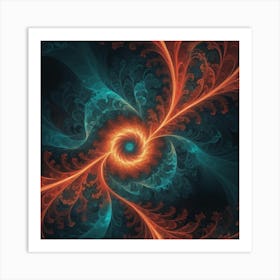 A Mesmerizing Fractal Pattern Art Print