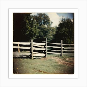 Fence outdoors Art Print