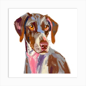 German Shorthaired Pointer 01 Art Print