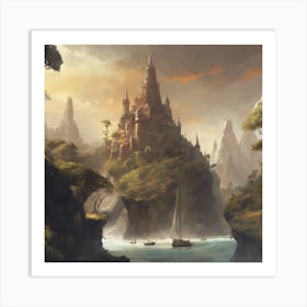 Fantasy Castle 55 Art Print