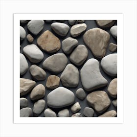 Pebbles 17 Art Print