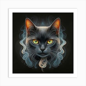 Black Cat Art Print