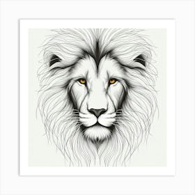 Lion Head 13 Art Print