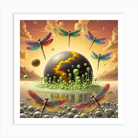 Dragonflies 2 1 Art Print