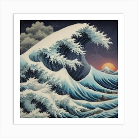 Great Wave Off Kanagawa 19 Art Print