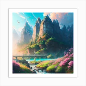 Landscape Painting 85 Art Print