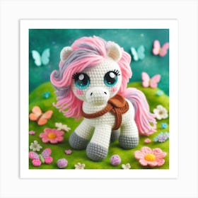 Amigurumi, Horse 1 Art Print