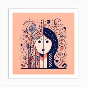 Portrait Of A Woman Art Print