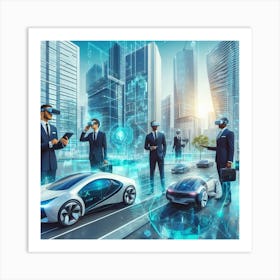 Futuristic Cityscape 3 Art Print