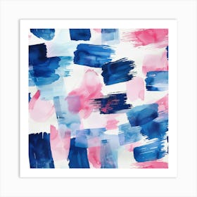 Watercolor Brushstrokes 3 Art Print