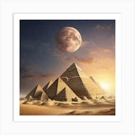 Pyramids Of Giza Art Print