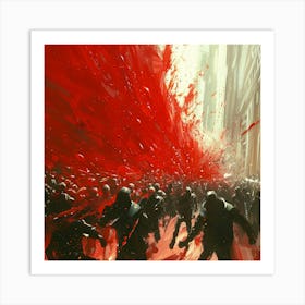 Red Blood Art Print