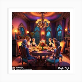 Dinner At The Castle Art Print