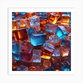 Ice Cubes Art Print