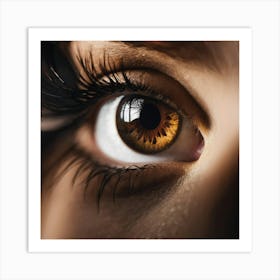 Close Up Of A Woman'S Eye Art Print