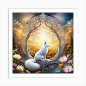 White Fox 1 Art Print