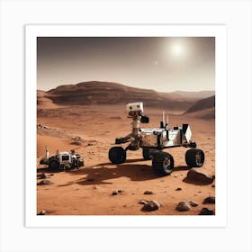 Mars Rover Art Print