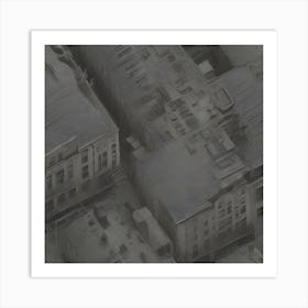 Aerial View Of A City 2 Art Print