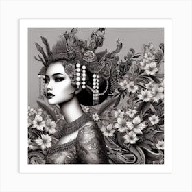 Asian Woman Art Print