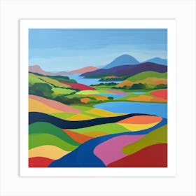 Colourful Abstract Killarney National Park Ireland 1 Art Print