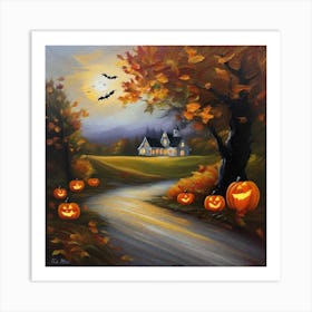 Halloween Pumpkins 9 Art Print