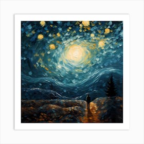 Nebula Whispers on Canvas Art Print