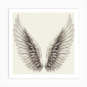 Angel Wings 1 Art Print